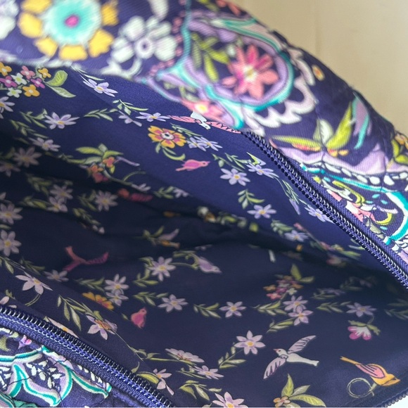 Vera Bradley Navy and Floral Sling Backpack - Picture 4 of 6